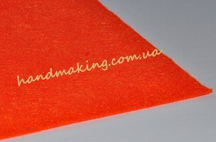 Фетр акриловый жесткий 1мм 25*20см оранжевый 3643 фото