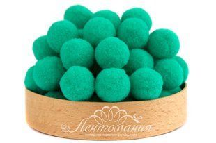 Помпони велюрові 20мм Lake blue 04, 10 штук