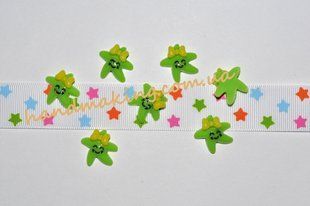 Морская звезда салатовая 19*17мм 3433 фото