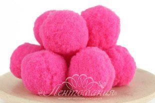 Помпони велюрові 30мм Dark rose 31, 10 штук 9215 фото