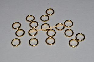 Колечки соединительные 8мм цвет "золото", 20шт. 2970 фото