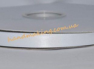 Двухсторонняя атласная лента 10мм White 029