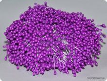 Тычинки для цветов круглые ярко-сиреневые 4644 фото