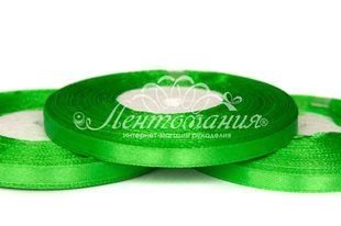 Лента атласная 6мм зеленая 8075 (32,5м) 8075 фото