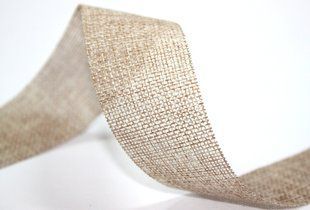 Лента декоративная 38мм песочная (меланж) 7434 фото