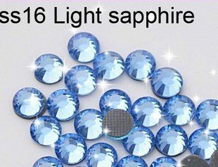 Стразы DMC SS16 Light sapphire, 30шт 5056 фото