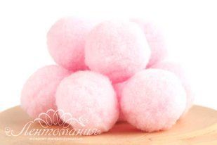 Помпони велюрові 30мм Baby pink 13, 10 штук 9203 фото