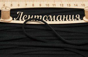 Гумка 6мм чорна 8602 фото