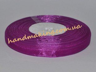 Лента из органзы 7мм сиреневая насыщенная (45м) 5980 фото