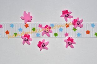 Морская звезда розовая 19*17мм 3436 фото