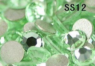 Стразы хрустальные ss12 Light green, 30шт 5004 фото