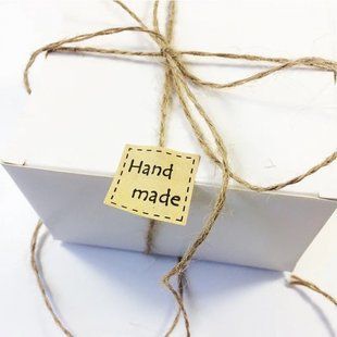 Наліпки для упакування крафт, 22мм Hand Made, 20шт 9419 фото